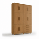 Ver imagem 1 de Guarda Roupa Solteiro Triplex 10 Portas 4 Gavetas Cinamomo Formimóveis