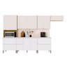 Cozinha Modulada Completa 8 peças 10 Portas 4 Gavetas Balcão com Tampo e Painel Art - 4