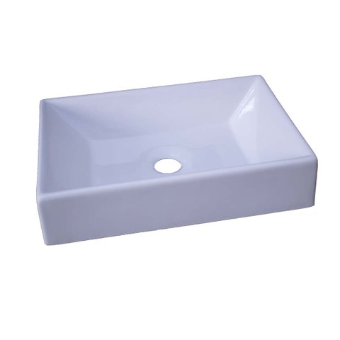 Cuba Pia para Banheiro Lavabo Retangular Torino Branco