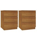 Ver imagem 1 de Kit 2 Mesas de Cabeceira 3 Gavetas Veronna