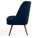 Ver imagem 5 de Poltrona Madeira B-304 Suede Azul Marinho Domi
