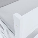 Ver imagem 6 de Beliche 100% Mdf Fortaleza - Duas Camas Solteiro Compacta e Moderna Branco com 2 Colchões