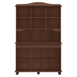 Cristaleira Rústica 100% Madeira Maciça 5 Portas para sala de Jantar Linha Rubi - 5