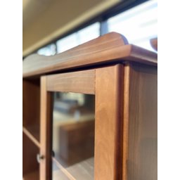 Cristaleira Rústica em Madeira Maciça 3+2 Portas para sala de Jantar Linha Rubi - 7