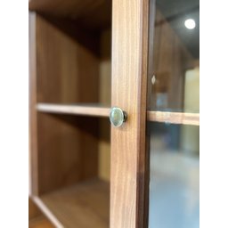 Cristaleira Rústica em Madeira Maciça 3+2 Portas para sala de Jantar Linha Rubi - 8