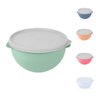KIT 4 POTES REDONDOS COM TAMPA PARA ALIMENTO TIGELA SALADEIRA VASILHA BPA FREE PLASTICA - 6