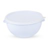 KIT 4 POTES REDONDOS COM TAMPA PARA ALIMENTO TIGELA SALADEIRA VASILHA BPA FREE PLASTICA - 3