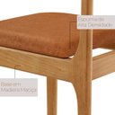 Ver imagem 5 de Conjunto de Mesa de Jantar 120cm com 4 Cadeiras Bellini Marrom