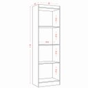 Ver imagem 3 de Armário Multiuso 2 Portas 3 Prateleiras Maré Aramóveis