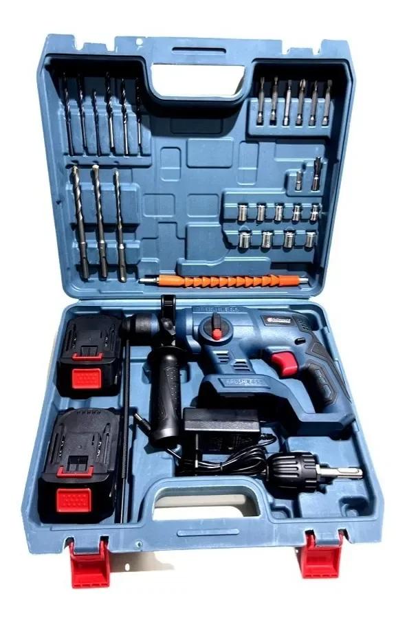 Furadeira A Bateria Nakasaki 25v C/ 2 Bateria 4ah Sds - 2