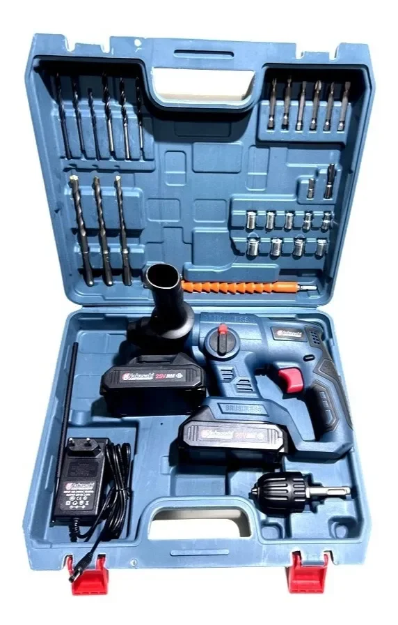 Furadeira A Bateria Nakasaki 25v C/ 2 Bateria 4ah Sds - 3