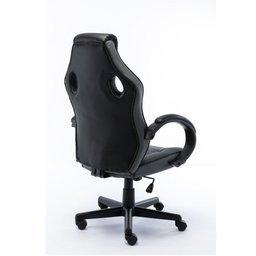 Cadeira Gamer Quest Cinza com Preto - 4 Cadeira Gamer Quest Cinza com Preto - 4