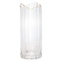 Ver imagem 2 de Vaso de Vidro Transparente com Borda Dourada para Flores Arranjos Plantas 10x25cm Wolff