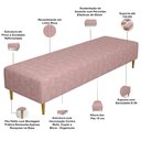 Ver imagem 4 de Puff Decorativo Sala de Estar Bali W01 Pés Palito 170x60cm Linho Rosa - Lyam Decor
