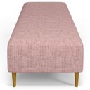 Ver imagem 6 de Puff Decorativo Sala de Estar Bali W01 Pés Palito 170x60cm Linho Rosa - Lyam Decor