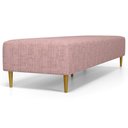 Ver imagem 7 de Puff Decorativo Sala de Estar Bali W01 Pés Palito 170x60cm Linho Rosa - Lyam Decor