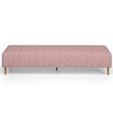Ver imagem 5 de Puff Decorativo Sala de Estar Bali W01 Pés Palito 170x60cm Linho Rosa - Lyam Decor