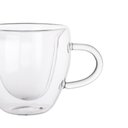 Ver imagem 2 de Kit 4 Xícaras Vidro Borossilicato Parede Dupla Coração Chá