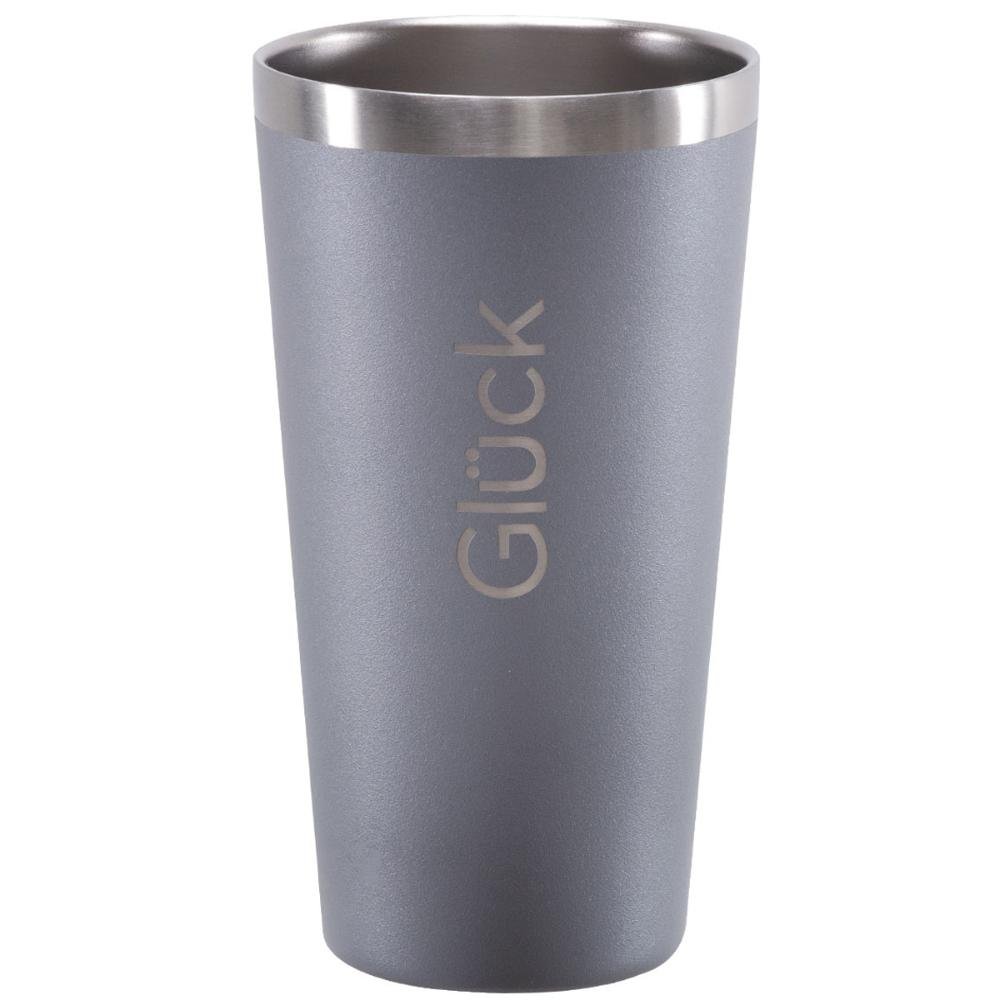 Copo Térmico Glück 473ml Copo para Cerveja Água em Aço Inox Titanium - 1