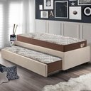 Ver imagem 3 de Bicama Box Solteirão 99x199 Suede com 2 Colchões Relax Adorabile Molas Ensacadas Ecoflex