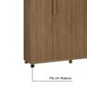 Guarda Roupa Casal Antares MDF 6 Portas 5 Gavetas Noce Bronze - Moveis Lanza - 4