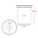 Ver imagem 4 de Kit Cuba Dupla Inox + Acessórios com Torneira Gourmet Extensora Escovada e Lixeira de Embutir 5 L