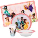Ver imagem 1 de Jogo Refeição Infantil Princesas Disney 3 Peças Prato, Tigela e Copo Melamina - Tuut