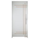 Ver imagem 2 de Porta Belíssima 9 Prime Batente 14 Puxador Tubo 60cm 92 x 210 Abertura Direita Branco Rodam