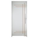 Ver imagem 2 de Porta Belíssima 9 Prime Batente 14 Puxador Tubo 60cm 92 x 210 Abertura Esquerda Branco Rodam