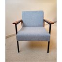 Ver imagem 2 de Poltrona Decorativa Fontana Linho Cinza Chumbo