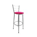 Ver imagem 2 de Kit 4 Banquetas Alta Prata Cozinha Gourmet Americana Balcão:rosa
