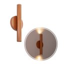 Ver imagem 1 de Arandela Tubo Cilindro 30cm 2 Fachos Cobre P/ 2 Mr11 St2773