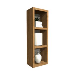 Nicho Decorativo Minimalista em Mdf Banheiro com Amadeirado - 1