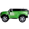 Mini Carro Elétrico Infantil Land Rover Defender Bateria 12v Verde Motorizado Importway Bw-271vd Bw- - 4