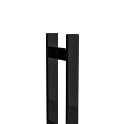 Puxador para Porta Barra Chata Aço Inoxidavel 30cm Preto - 2