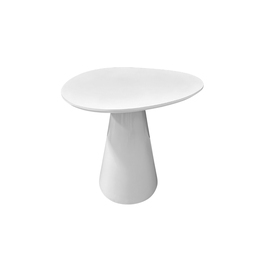 Mesa Lateral Cone Organica 51cm Branca - 1