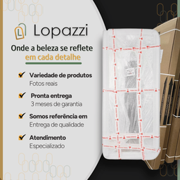 Espelho Grande Oval com Base Reta Corpo Inteiro Moldura Alumínio Dourado 150x60cm C/ Suporte de Chão - 10