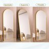 Espelho Grande Oval com Base Reta Corpo Inteiro 150x60cm com Suporte de Chão/parede - 7