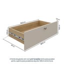 Ver imagem 6 de Guarda-Roupa 3 Módulos 6 Portas 9 Prateleiras 3 Gavetas Frame CabeCasa MadeiraOriginals