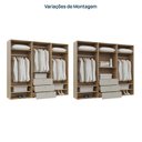 Ver imagem 5 de Guarda-Roupa 3 Módulos 6 Portas 9 Prateleiras 3 Gavetas Frame CabeCasa MadeiraOriginals