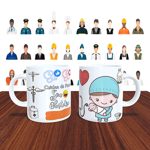 Caneca Personalizada Profissão Obstetra Masculino