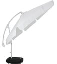 Ver imagem 4 de Ombrelone Sombreiro Luxo Bel Buzios 3 Metros Branco Reclinavel & Giratório 360 + Base em Abs 50l:bra