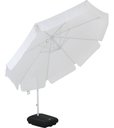 Ver imagem 1 de Ombrelone Sombreiro Luxo Bel Buzios 3 Metros Branco Reclinavel & Giratório 360 + Base em Abs 50l:bra