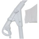 Ver imagem 6 de Ombrelone Sombreiro Luxo Bel Buzios 3 Metros Branco Reclinavel & Giratório 360 + Base em Abs 50l:bra