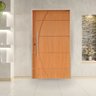 Porta Pivotante Belíssima 5 Padrão Imbuia Batente 14 Puxador Tubo 60cm 140 X 210 Esquerdo - 1