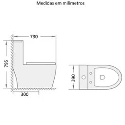 Vaso Sanitário Monobloco Smart Majestique - 7