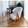 Pufe Poltrona Luxuosa Ibiza Tecido Courano Bruma  Premium Sala - 4