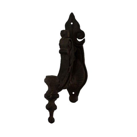 Suporte Lampião Sitio Fazenda Ferro Fundido Pequeno 13x35cm