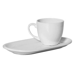 Jogo Lanche Standard 2 Peças Branco - Scalla - 1