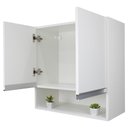Ver imagem 4 de Armário Aéreo Multiuso 2 Portas 60cm com Nicho 100% Mdf